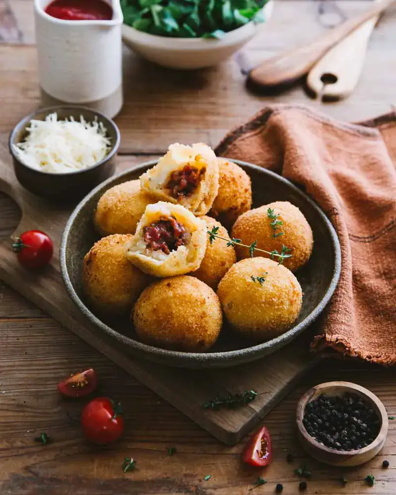 Boulettes croustillantes au boeuf et pommes de terre