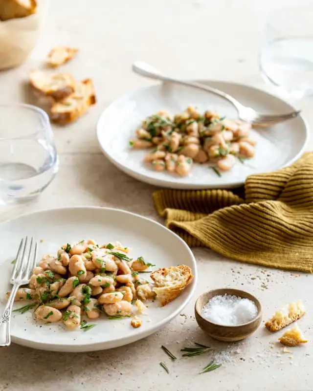 Haricots tarbais en salade