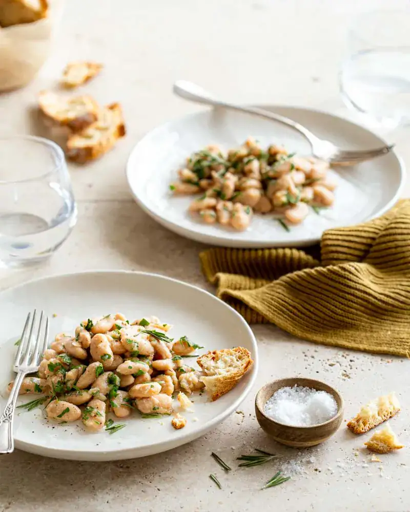 Haricots tarbais en salade