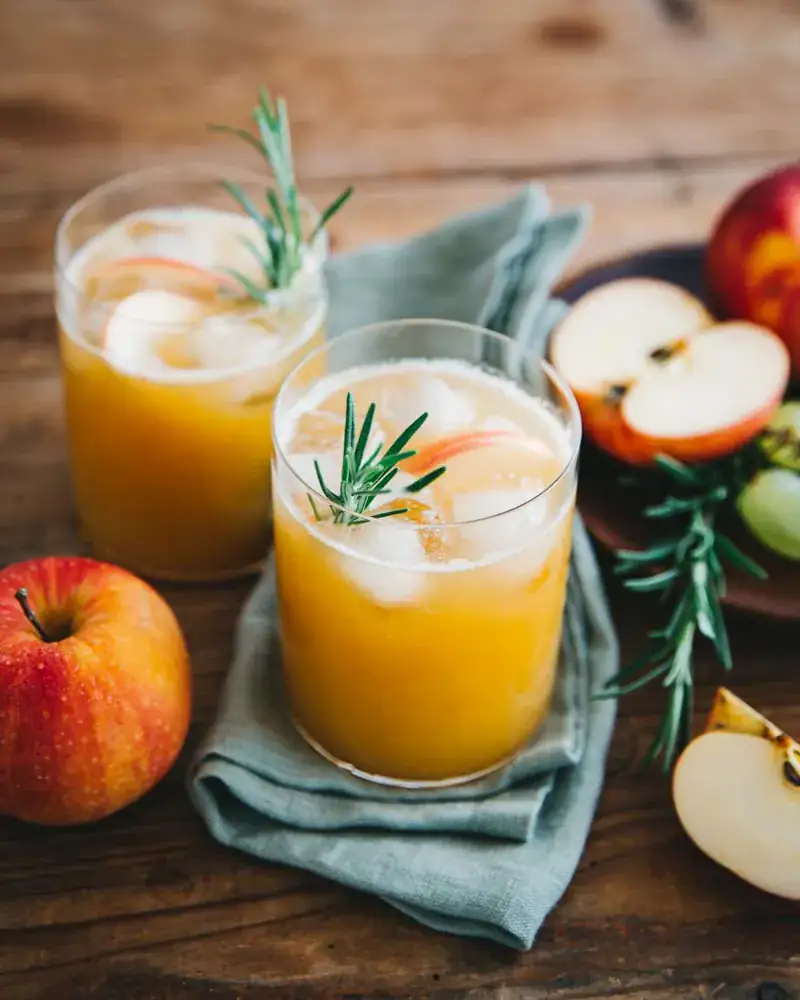 Jus de pommes et raisin
