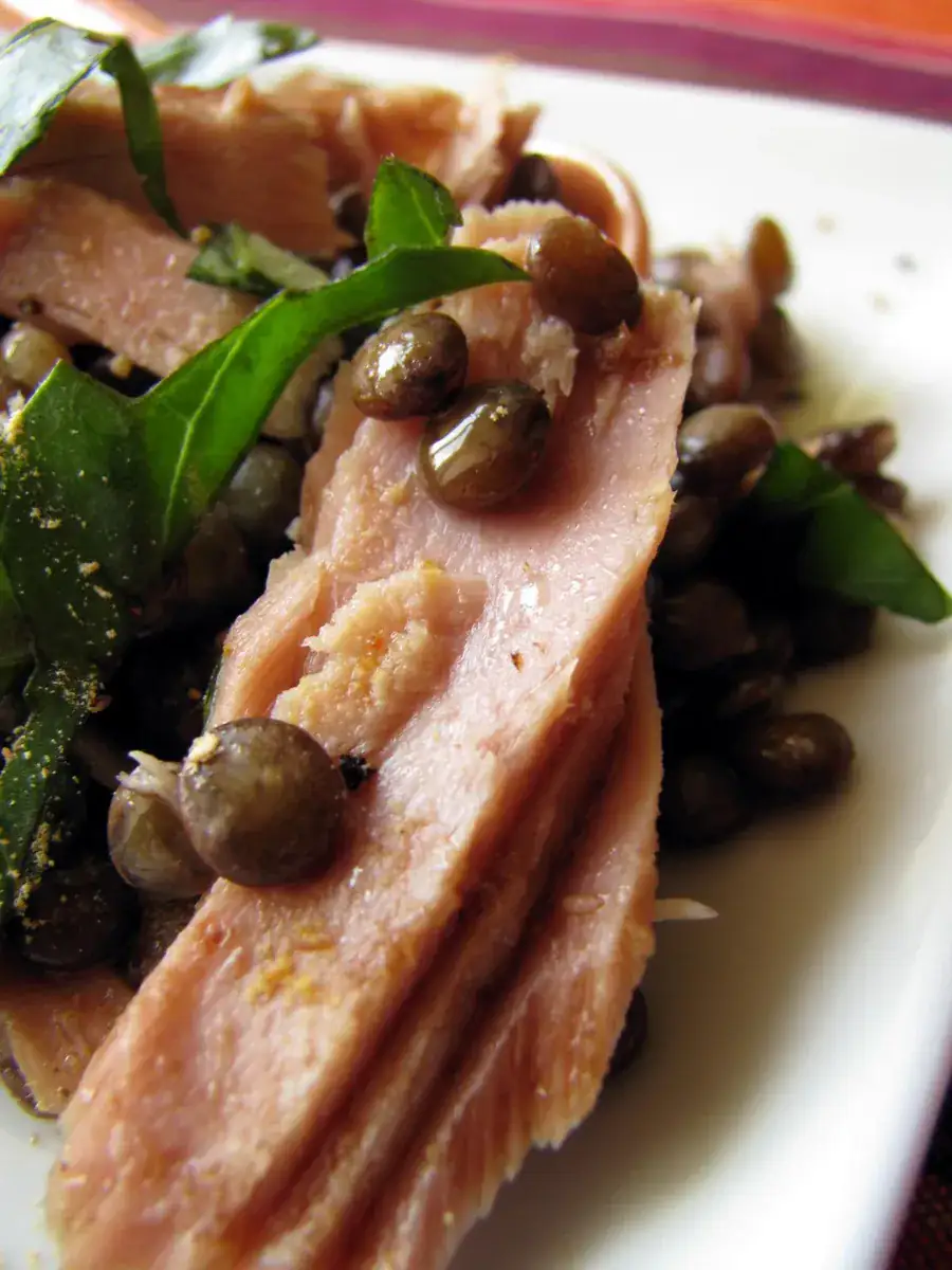 Salade de lentilles au thon